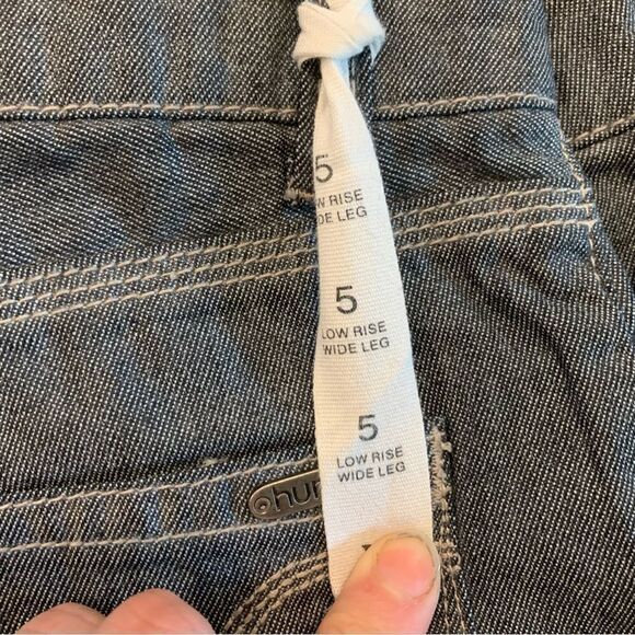 Hurley Low Rise Wide Leg Jeans Grey Size 5 - Picture 9 of 14